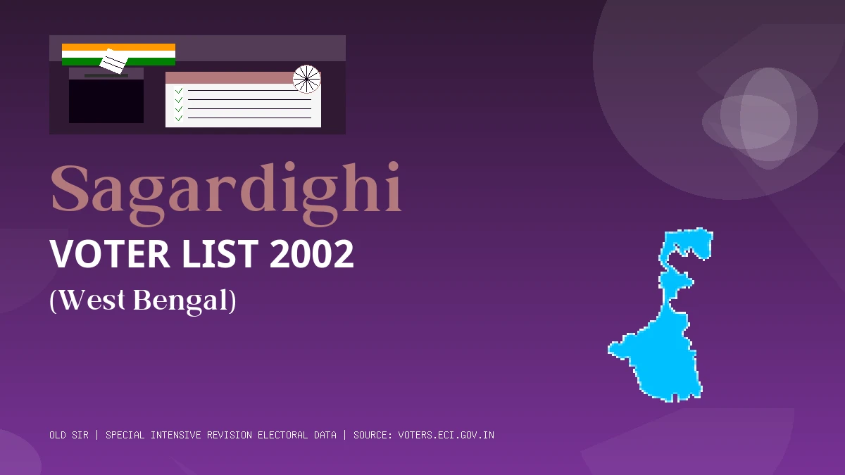 Sagardighi Voter List 2002 PDF Download West Bengal