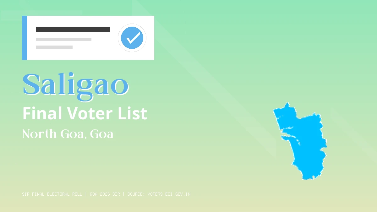 Saligao Final Voter List Goa