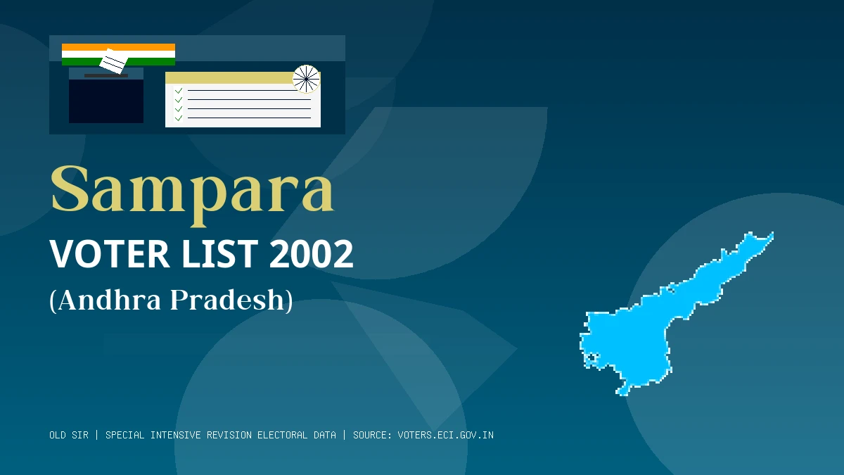 Sampara Voter List 2002 PDF Download Andhra Pradesh