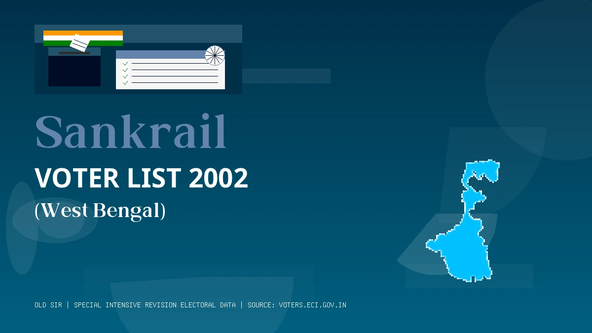 Sankrail Voter List 2002 PDF Download West Bengal