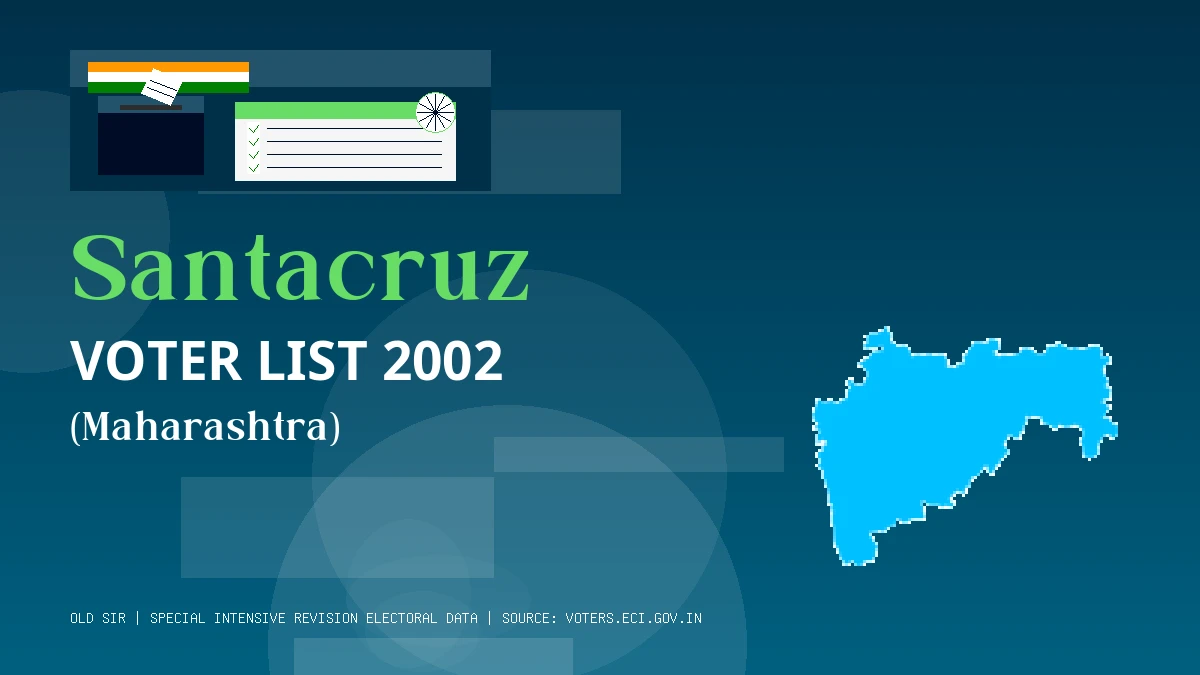 Santacruz Voter List 2002 PDF Download Maharashtra