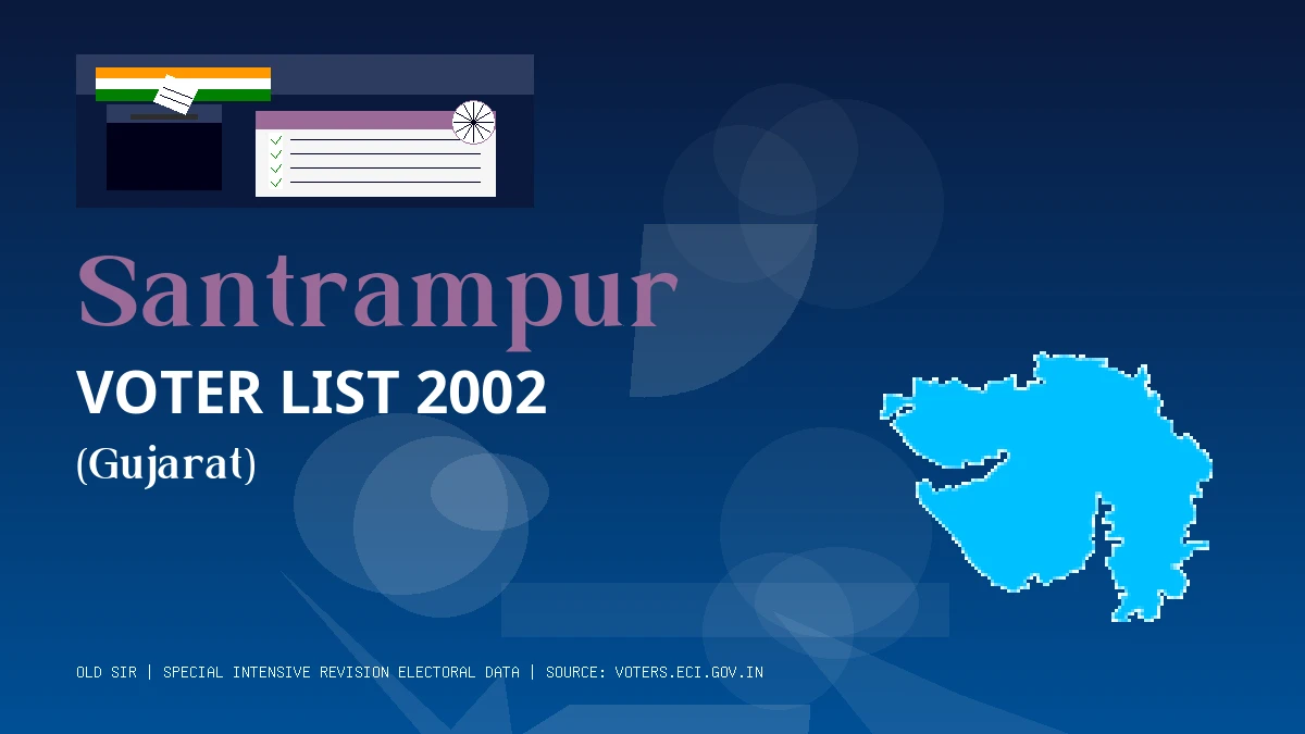 Santrampur Voter List 2002 PDF Download Gujarat