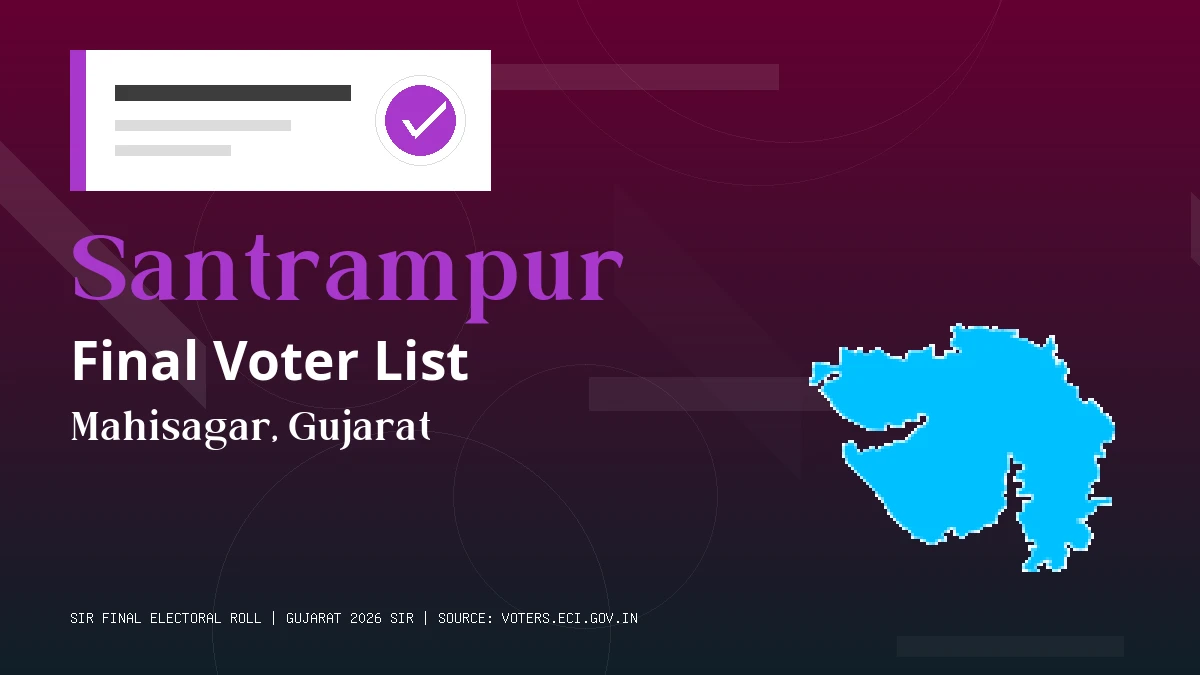 Santrampur Final Voter List Gujarat