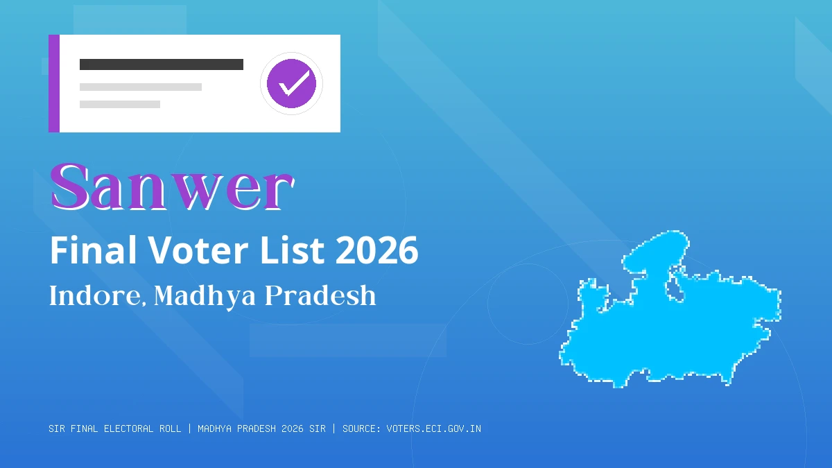 Sanwer Final Voter List 2026 Madhya Pradesh
