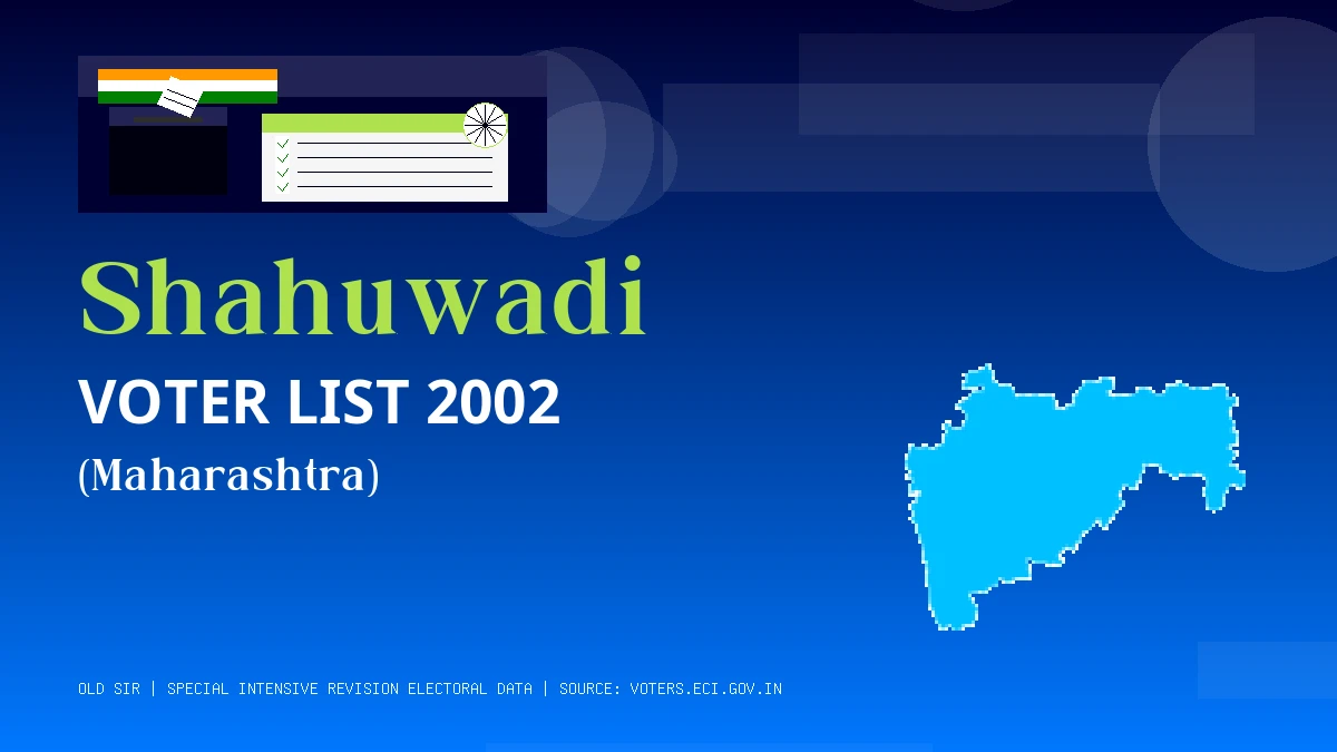 Shahuwadi Voter List 2002 PDF Download Maharashtra