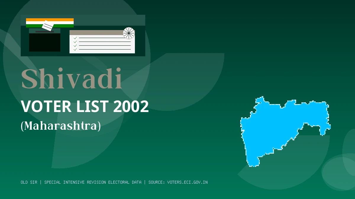 Shivadi Voter List 2002 PDF Download Maharashtra