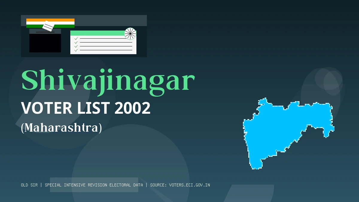 Shivajinagar Voter List 2002 PDF Download Maharashtra