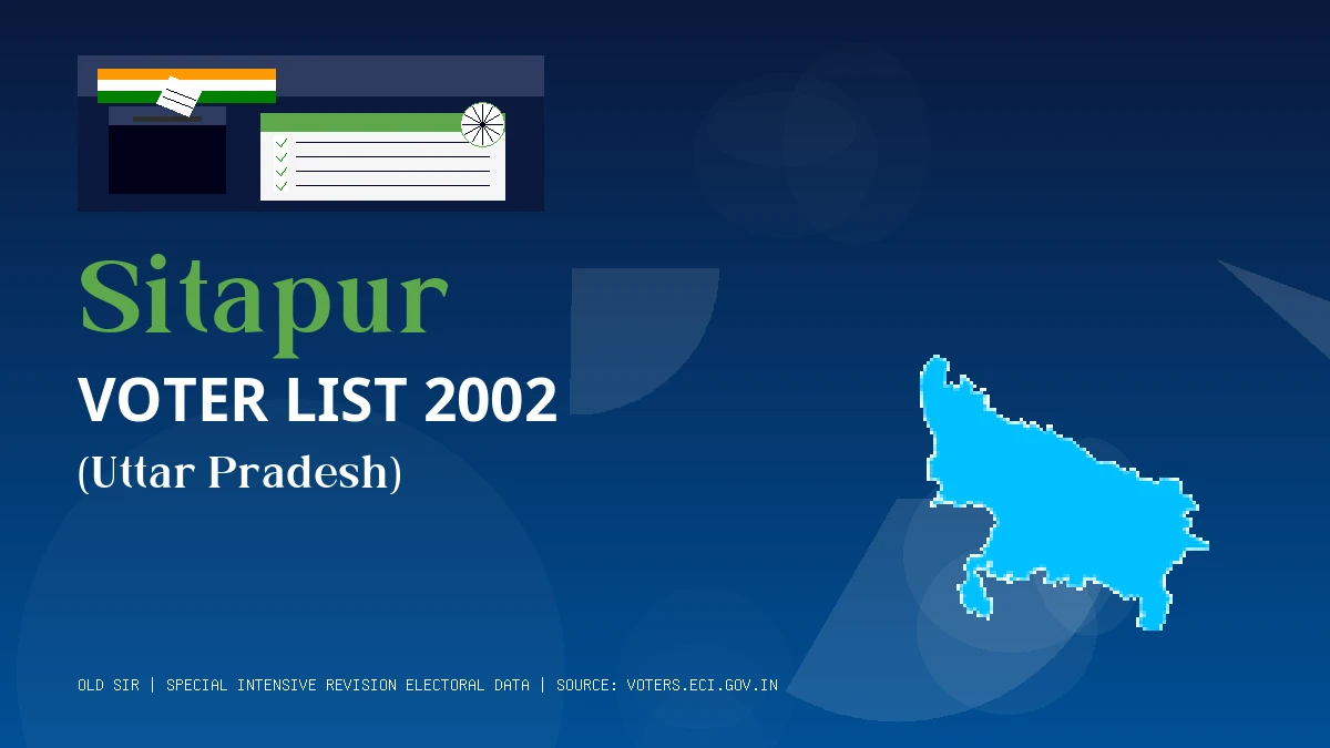 Sitapur Voter List 2002 PDF Download Uttar Pradesh