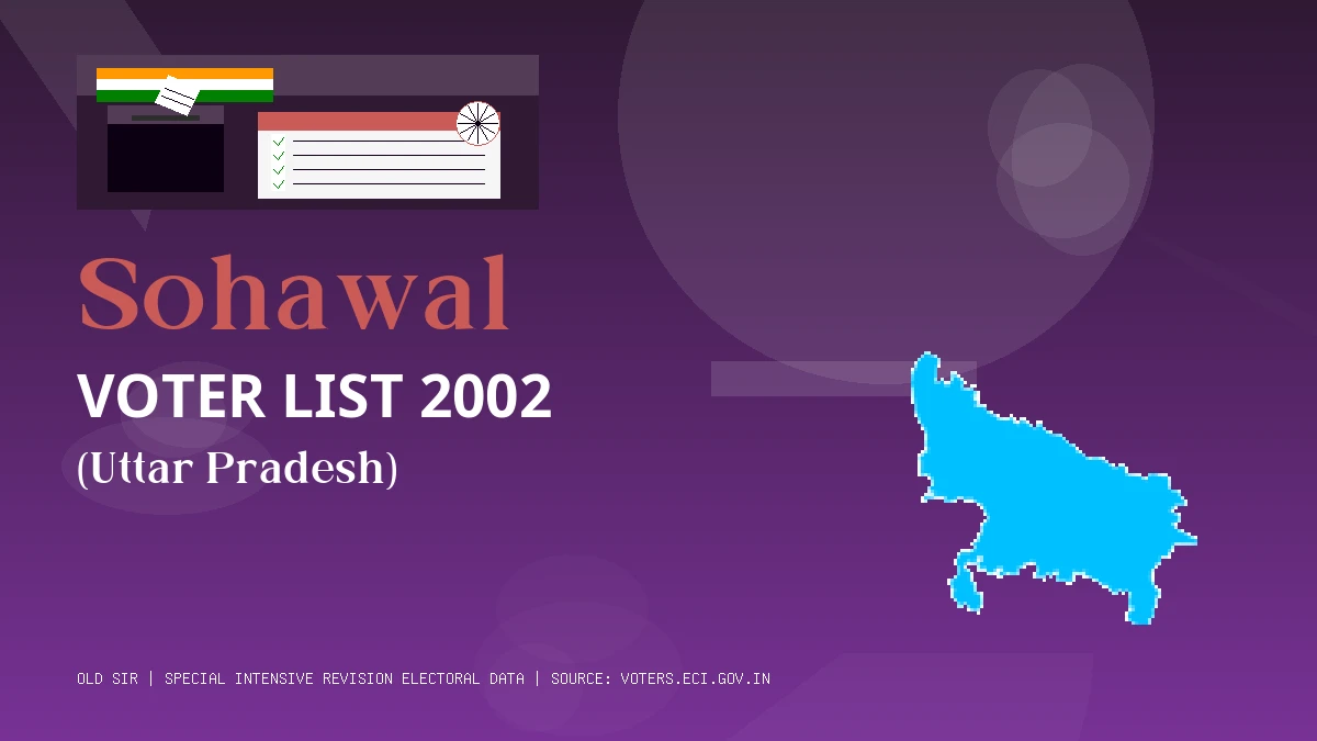 Sohawal Voter List 2002 PDF Download Uttar Pradesh