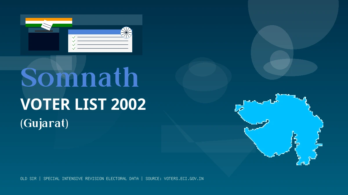 Somnath Voter List 2002 PDF Download Gujarat