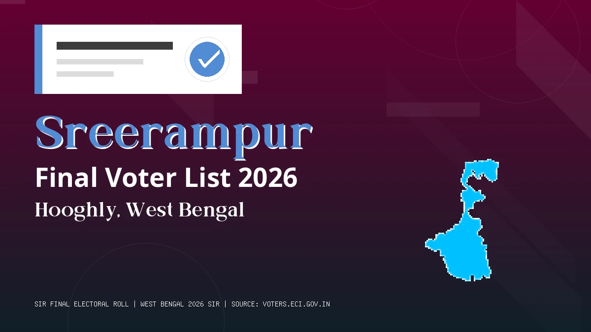 Sreerampur Final Voter List 2026 West Bengal