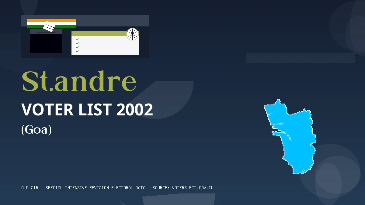 St.andre Voter List 2002 PDF Download Goa
