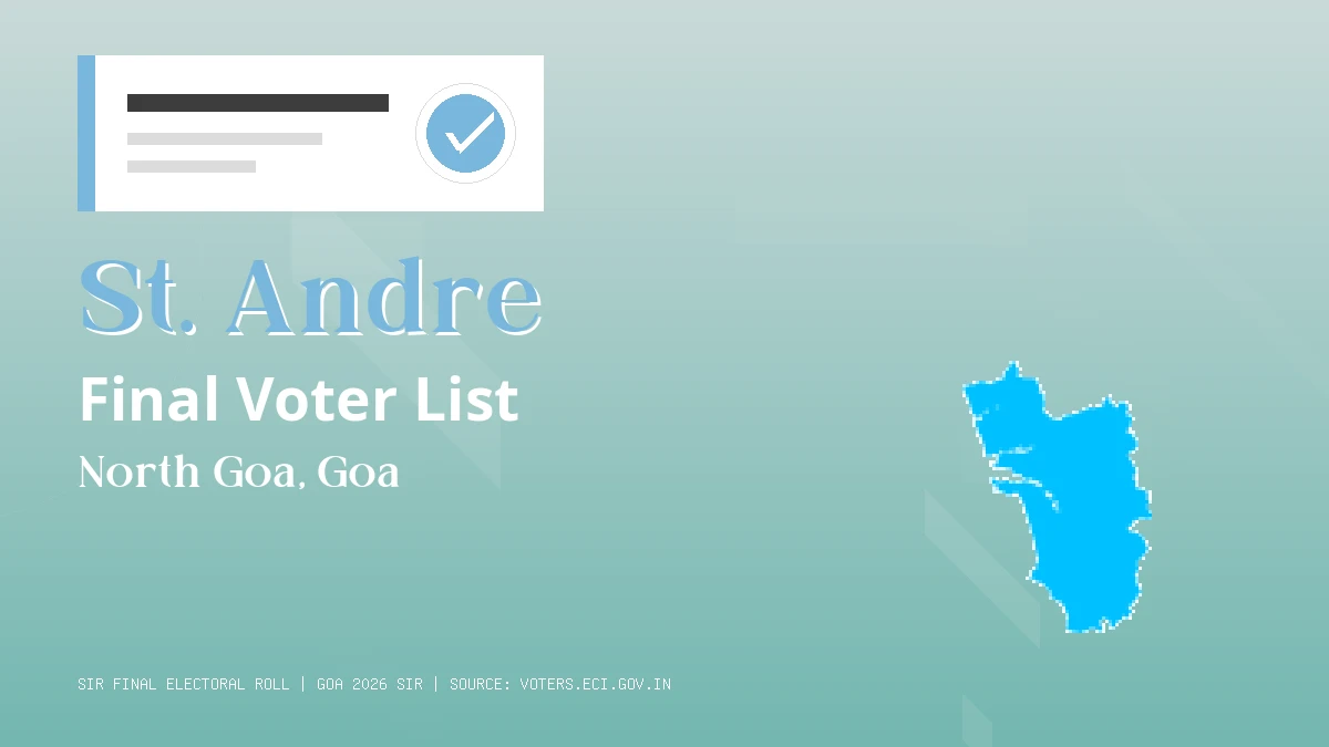 St. Andre Final Voter List Goa