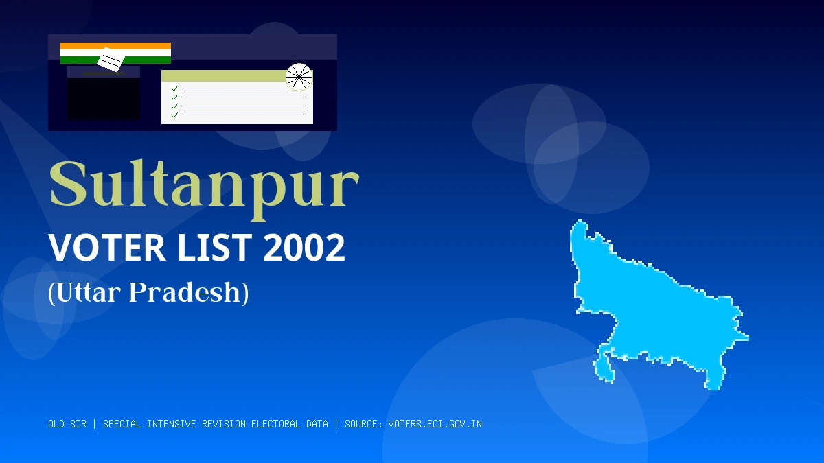 Sultanpur Voter List 2002 PDF Download Uttar Pradesh