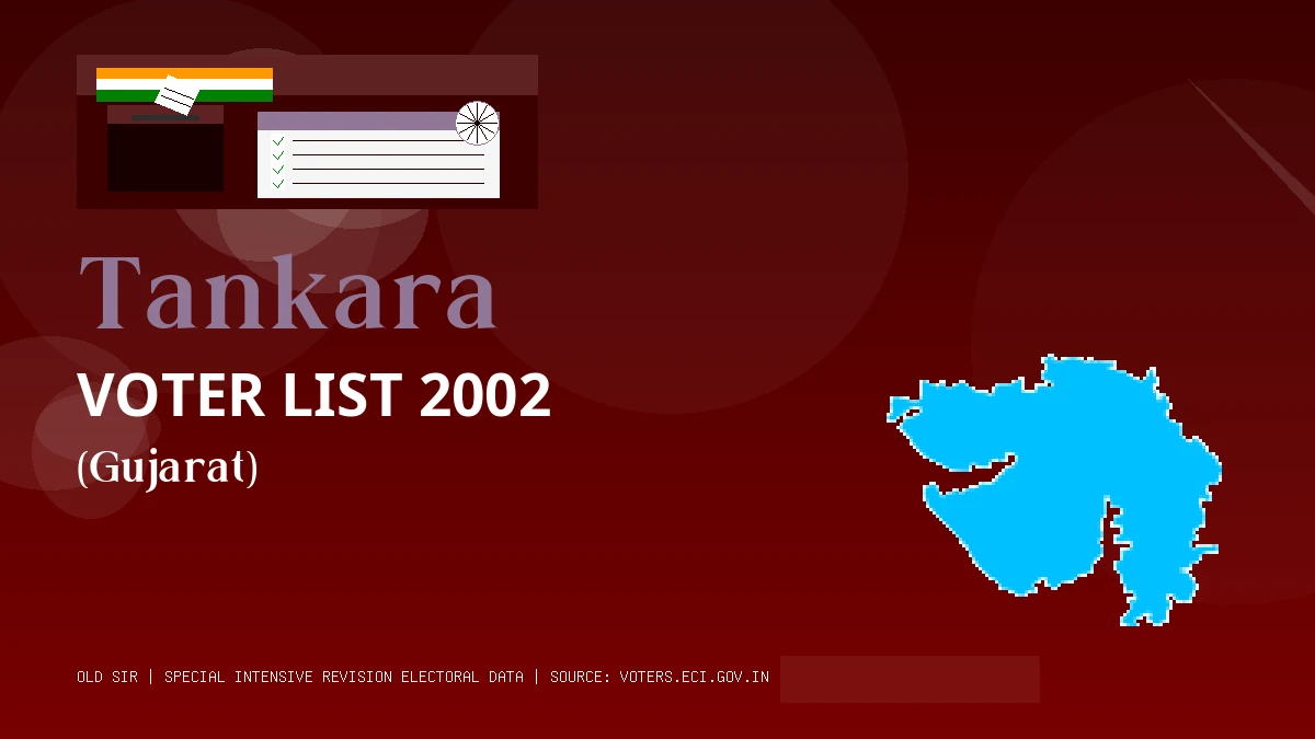Tankara Voter List 2002 PDF Download Gujarat