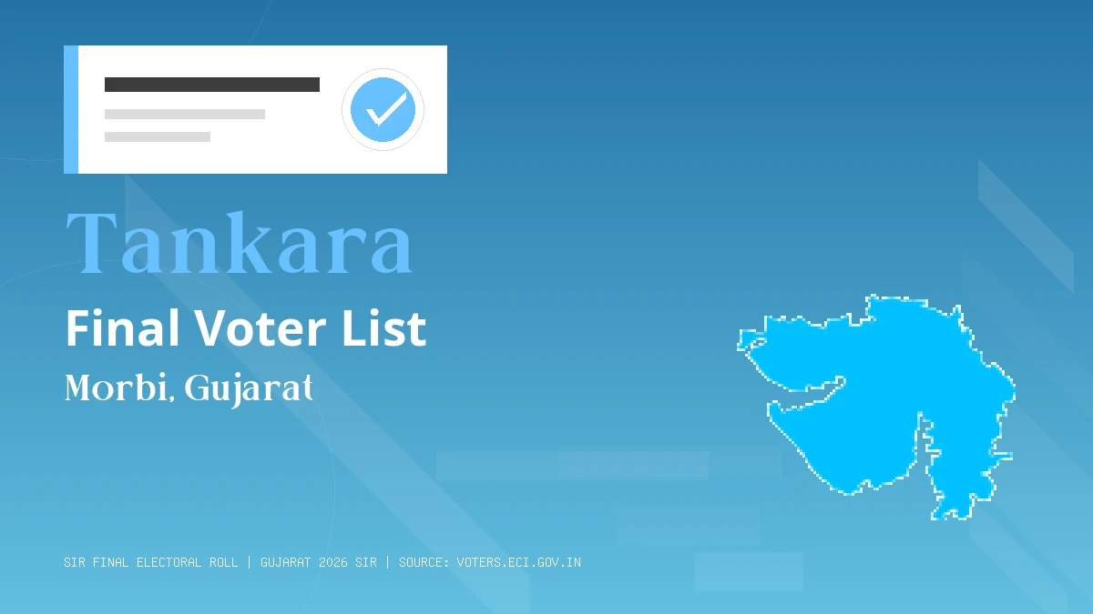 Tankara Final Voter List Gujarat