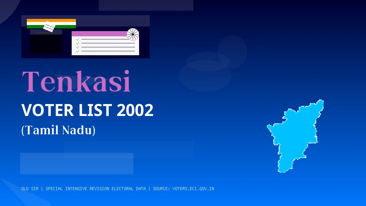 Tenkasi Voter List 2002 PDF Download Tamil Nadu