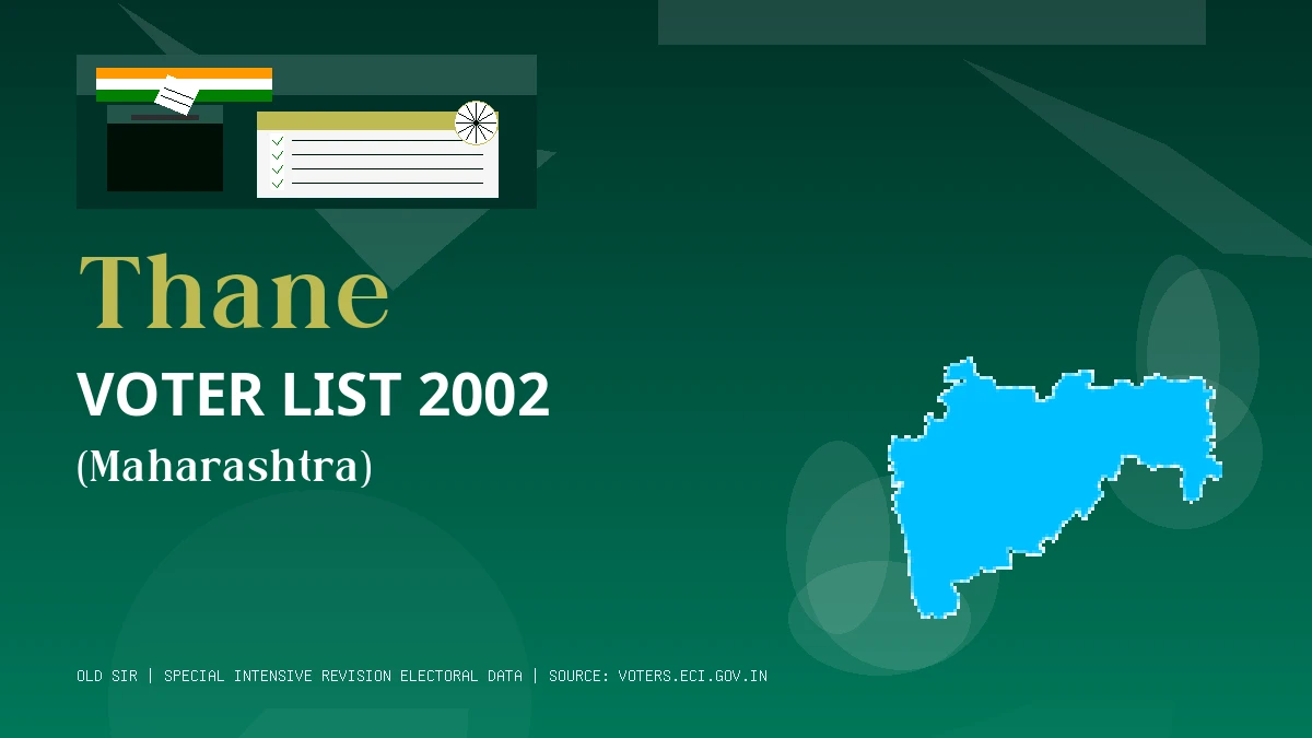 Thane Voter List 2002 PDF Download Maharashtra