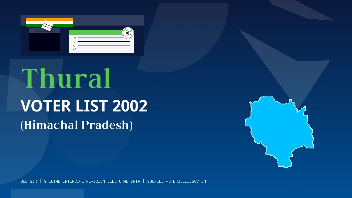 Thural Voter List 2002 PDF Download Himachal Pradesh