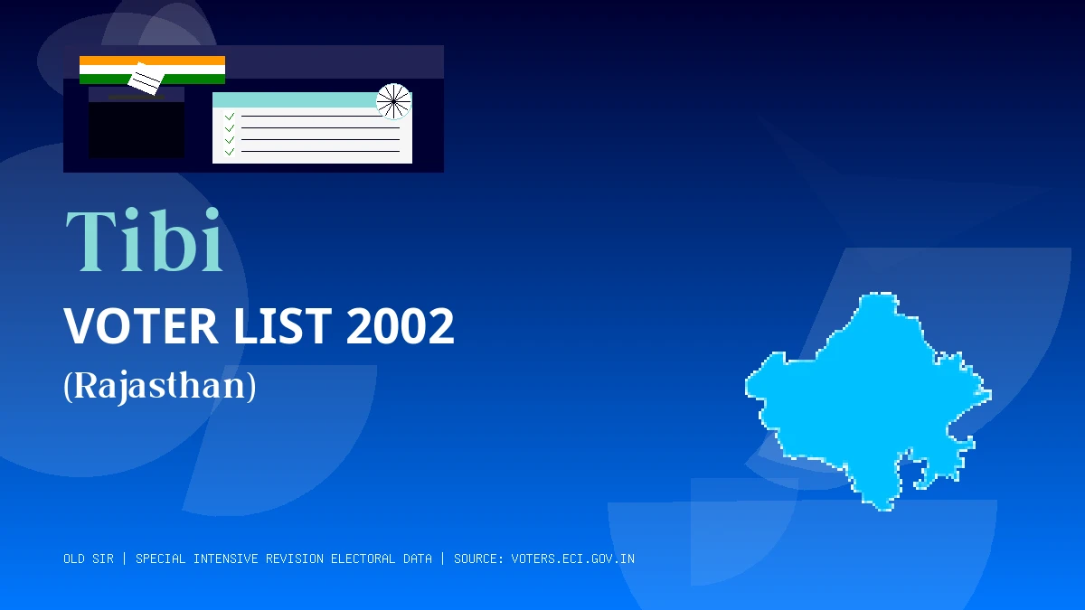 Tibi Voter List 2002 PDF Download Rajasthan
