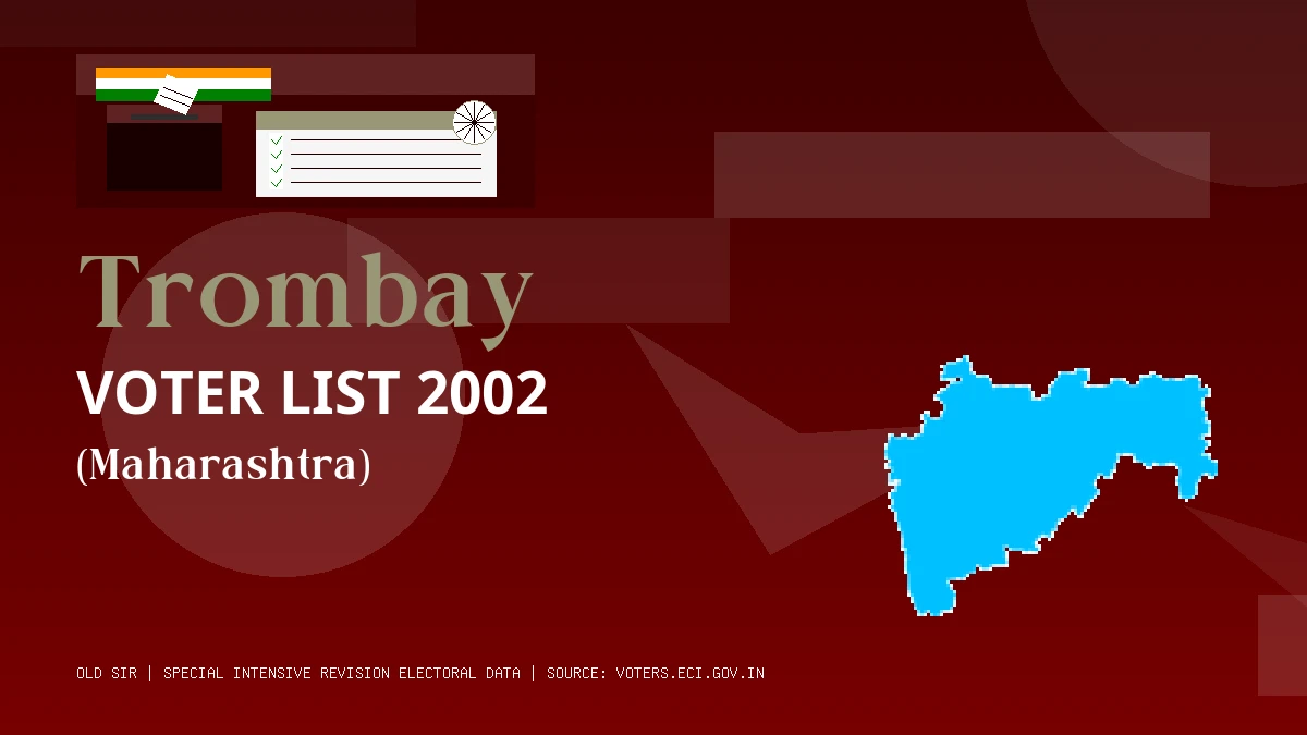 Trombay Voter List 2002 PDF Download Maharashtra