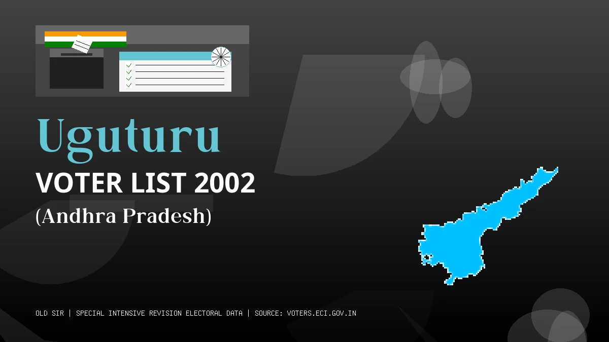Uguturu Voter List 2002 PDF Download Andhra Pradesh