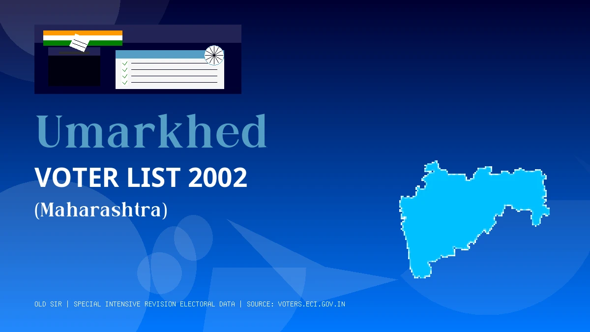 Umarkhed Voter List 2002 PDF Download Maharashtra