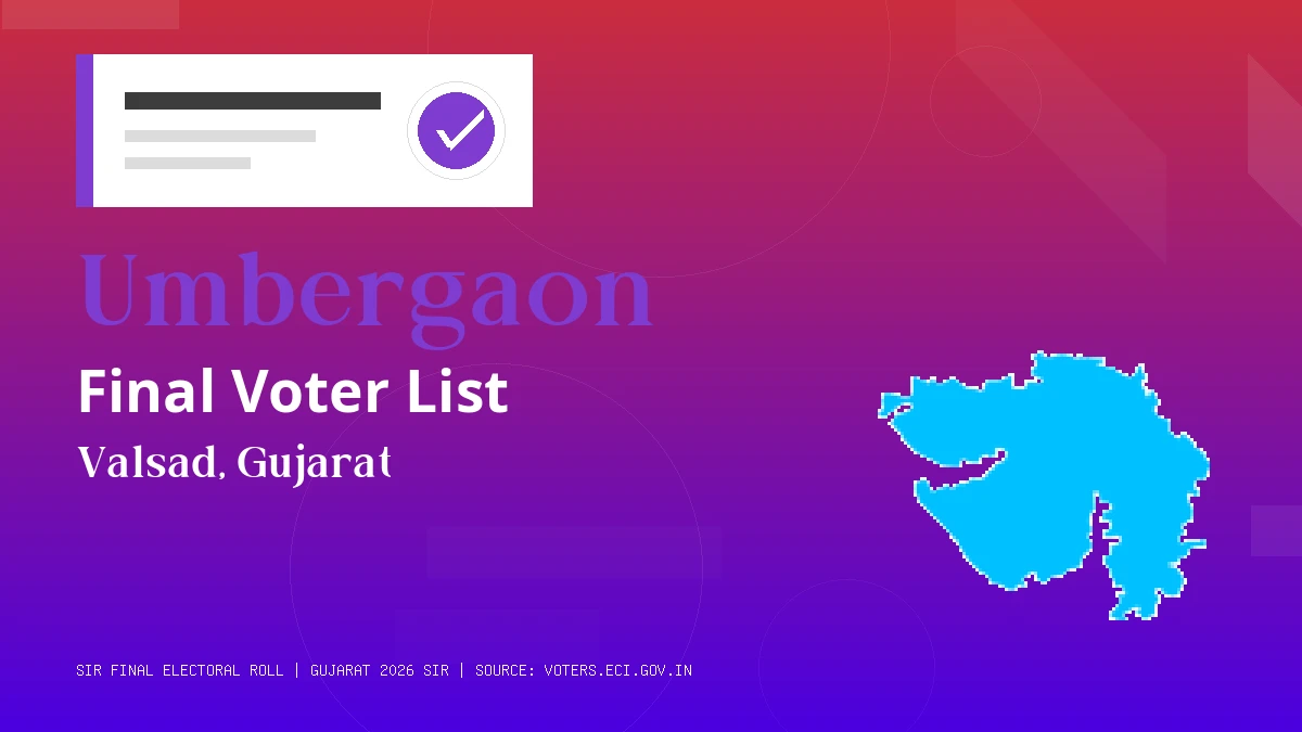 Umbergaon Final Voter List Gujarat