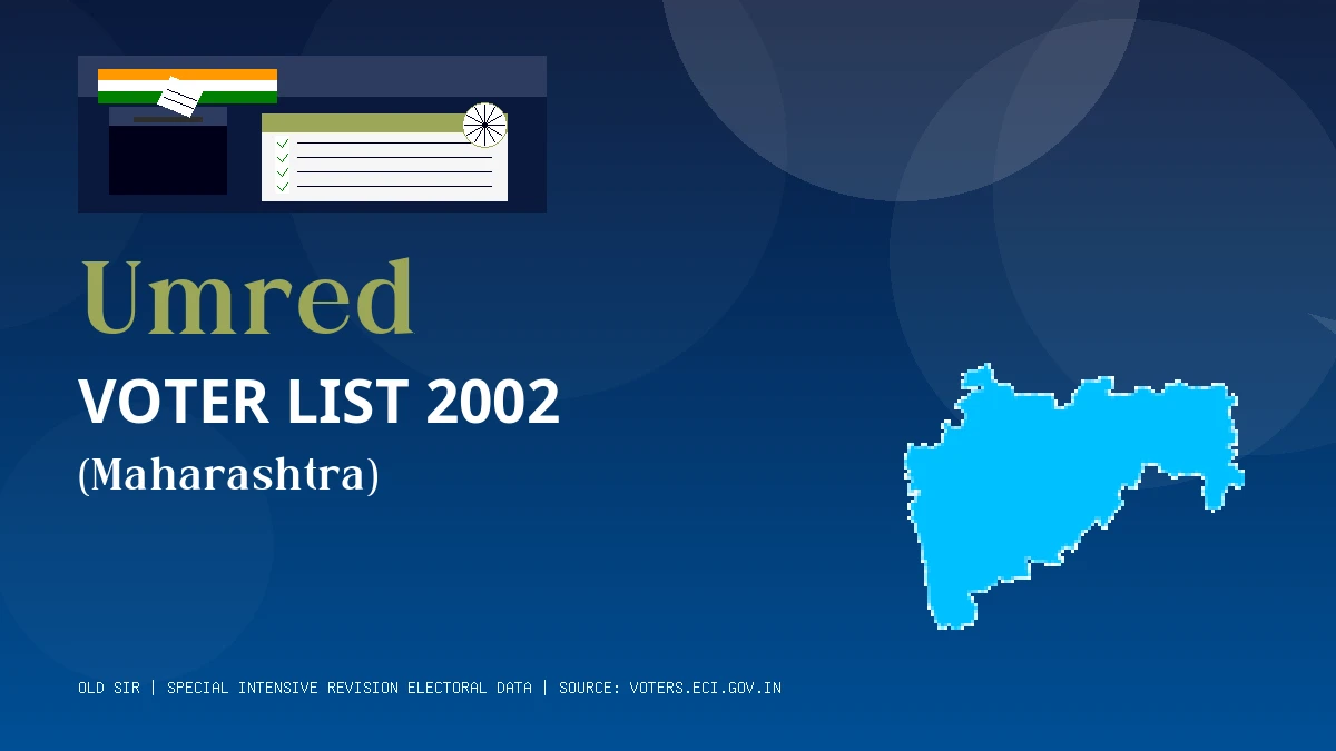 Umred Voter List 2002 PDF Download Maharashtra