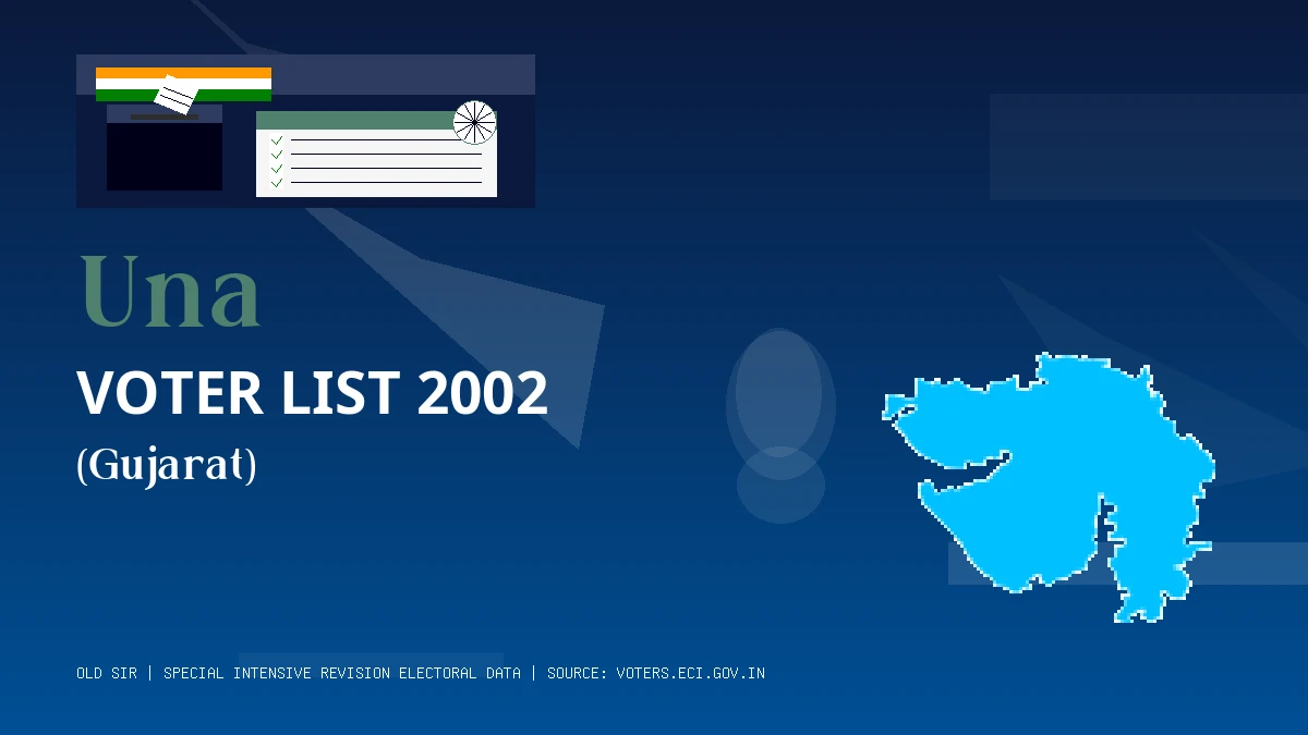Una Voter List 2002 PDF Download Gujarat