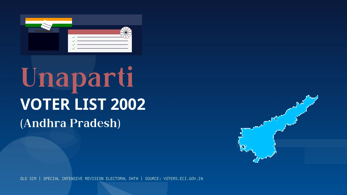 Unaparti Voter List 2002 PDF Download Andhra Pradesh