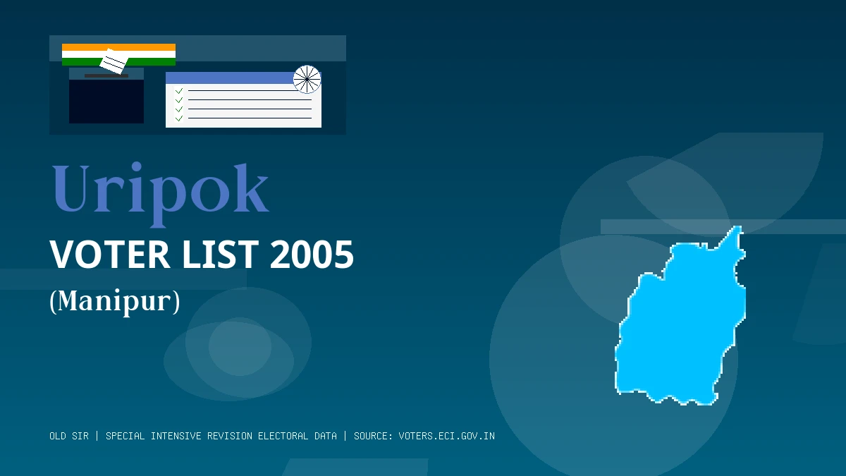 Uripok Voter List 2005 PDF Download Manipur