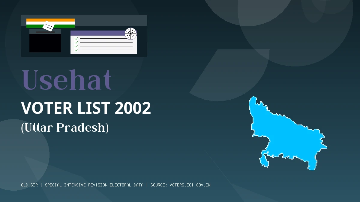 Usehat Voter List 2002 PDF Download Uttar Pradesh