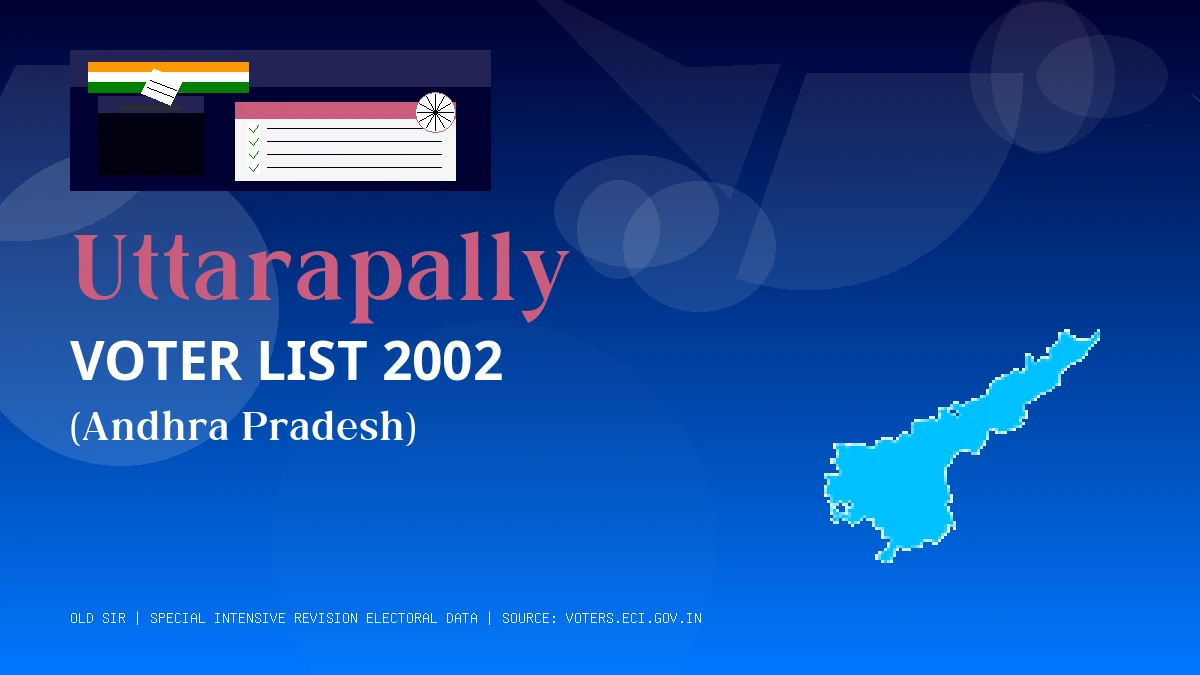 Uttarapally Voter List 2002 PDF Download Andhra Pradesh