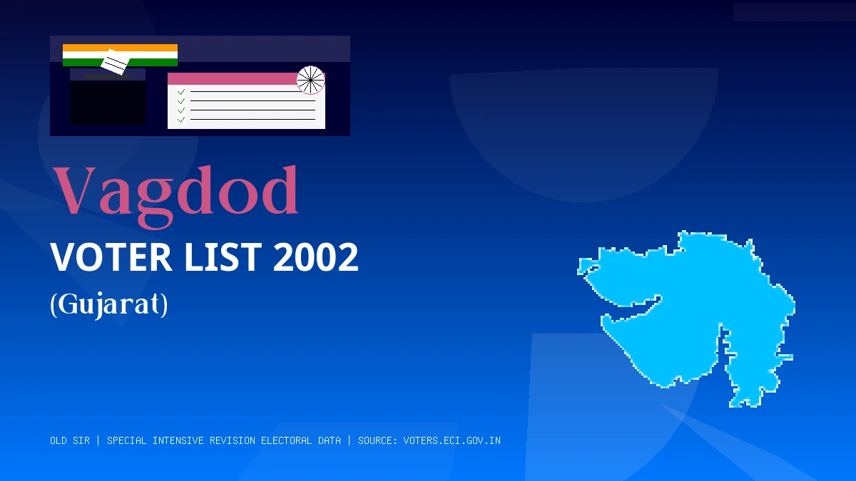 Vagdod Voter List 2002 PDF Download Gujarat