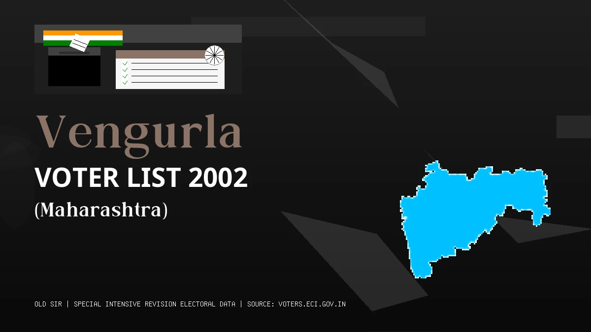 Vengurla Voter List 2002 PDF Download Maharashtra