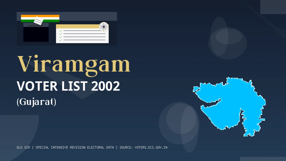 Viramgam Voter List 2002 PDF Download Gujarat
