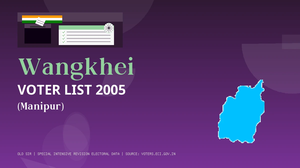 Wangkhei Voter List 2005 PDF Download Manipur