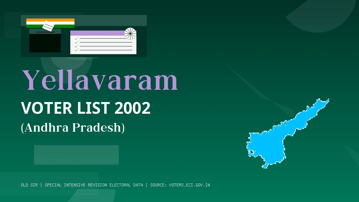 Yellavaram Voter List 2002 PDF Download Andhra Pradesh