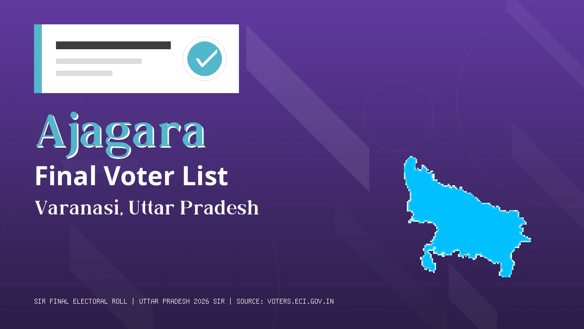 Ajagara Final Voter List Uttar Pradesh