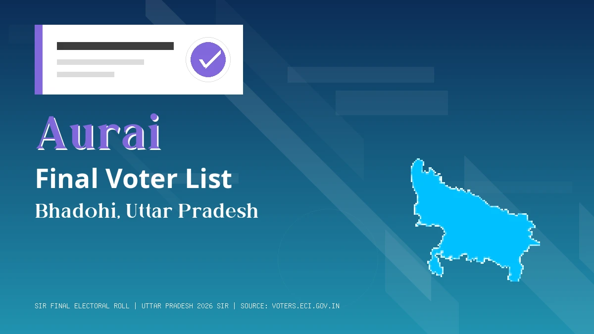 Aurai Final Voter List Uttar Pradesh