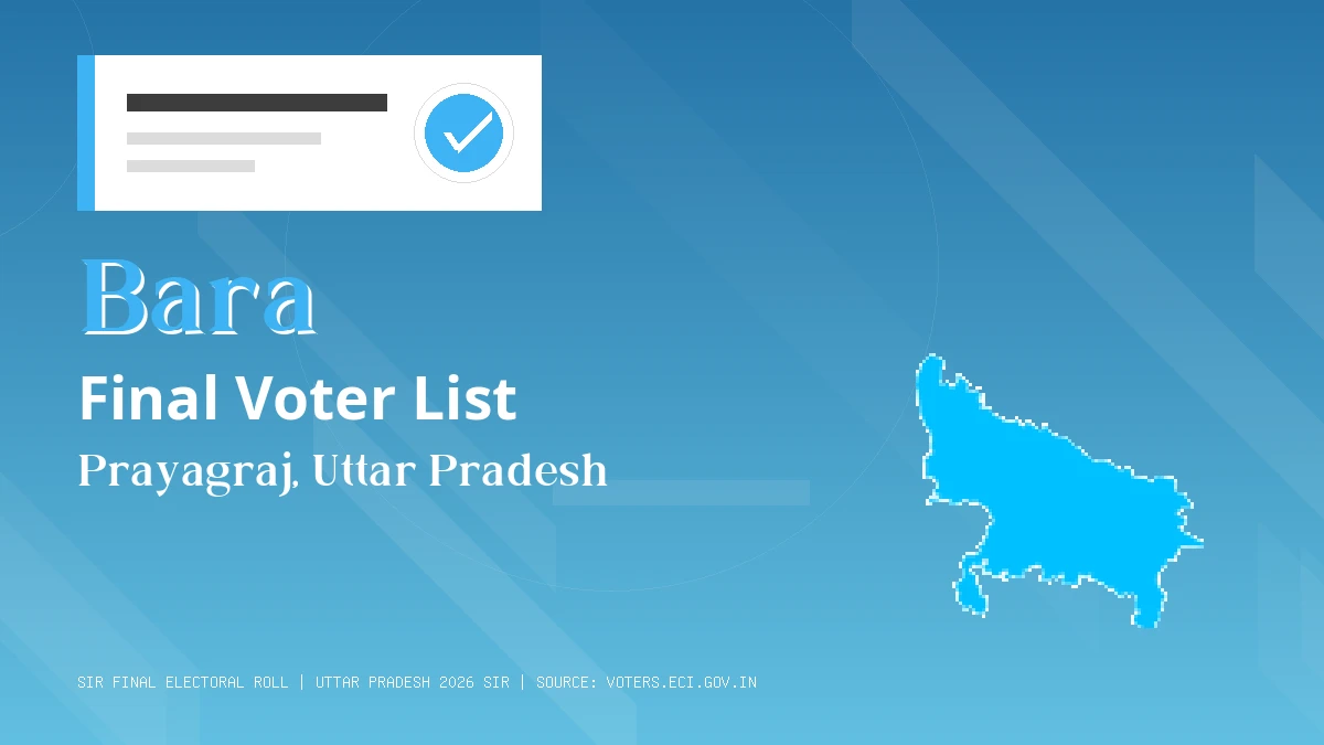 Bara Final Voter List Uttar Pradesh
