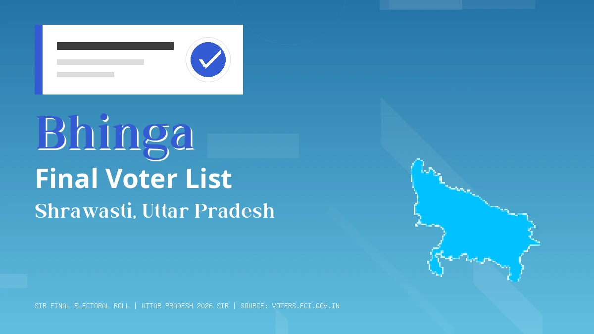 Bhinga Final Voter List Uttar Pradesh