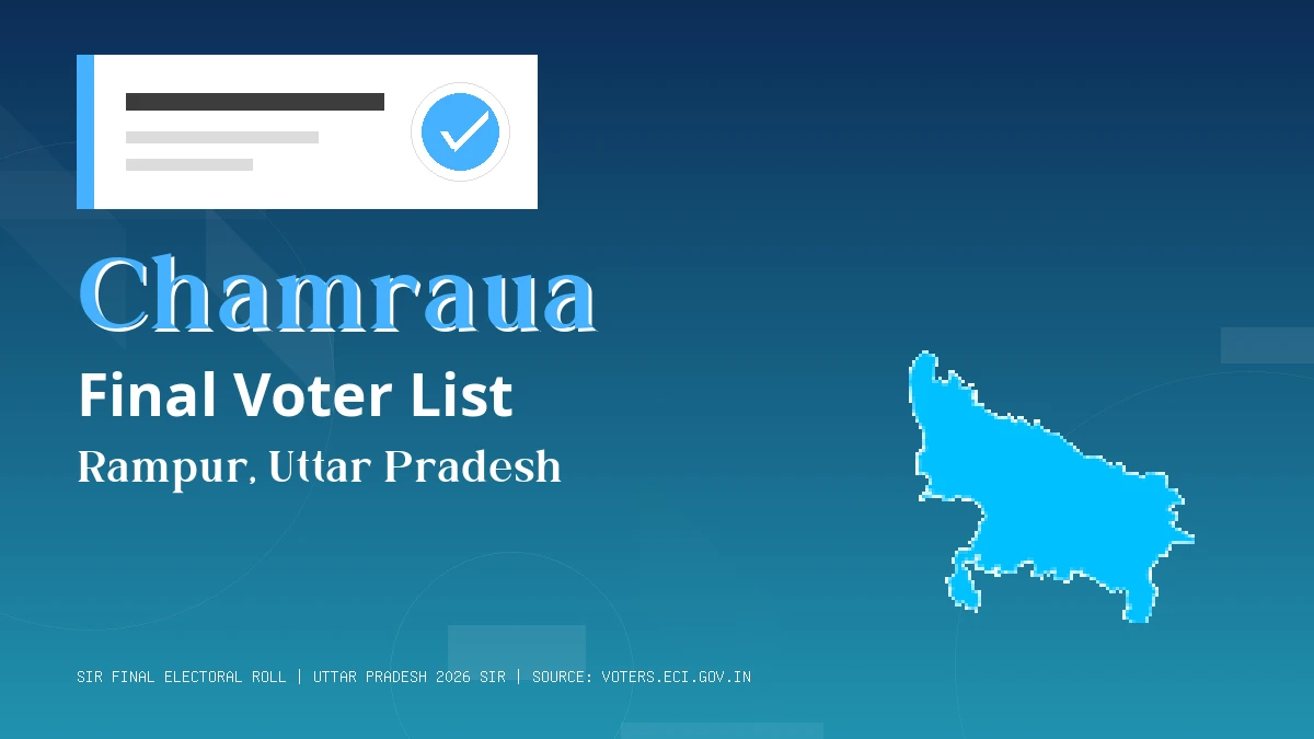 Chamraua Final Voter List Uttar Pradesh