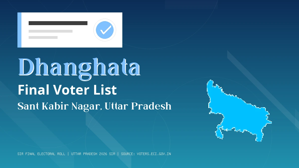 Dhanghata Final Voter List Uttar Pradesh