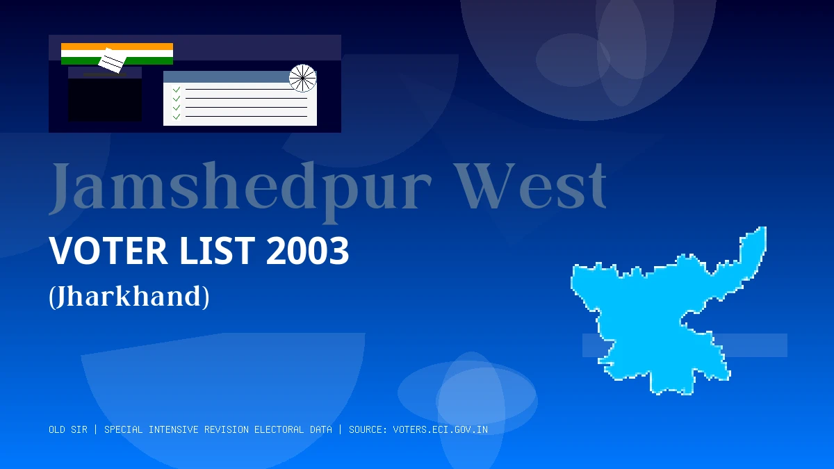 Jamshedpur West (East Singhbhum)
