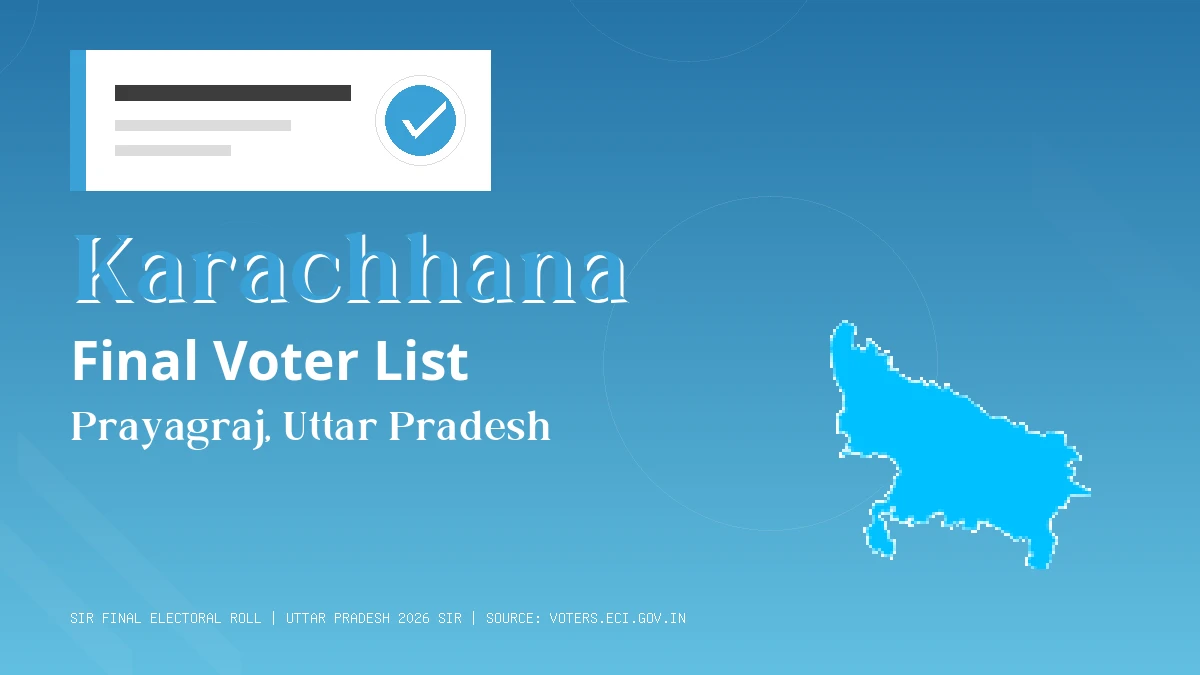 Karachhana Final Voter List Uttar Pradesh