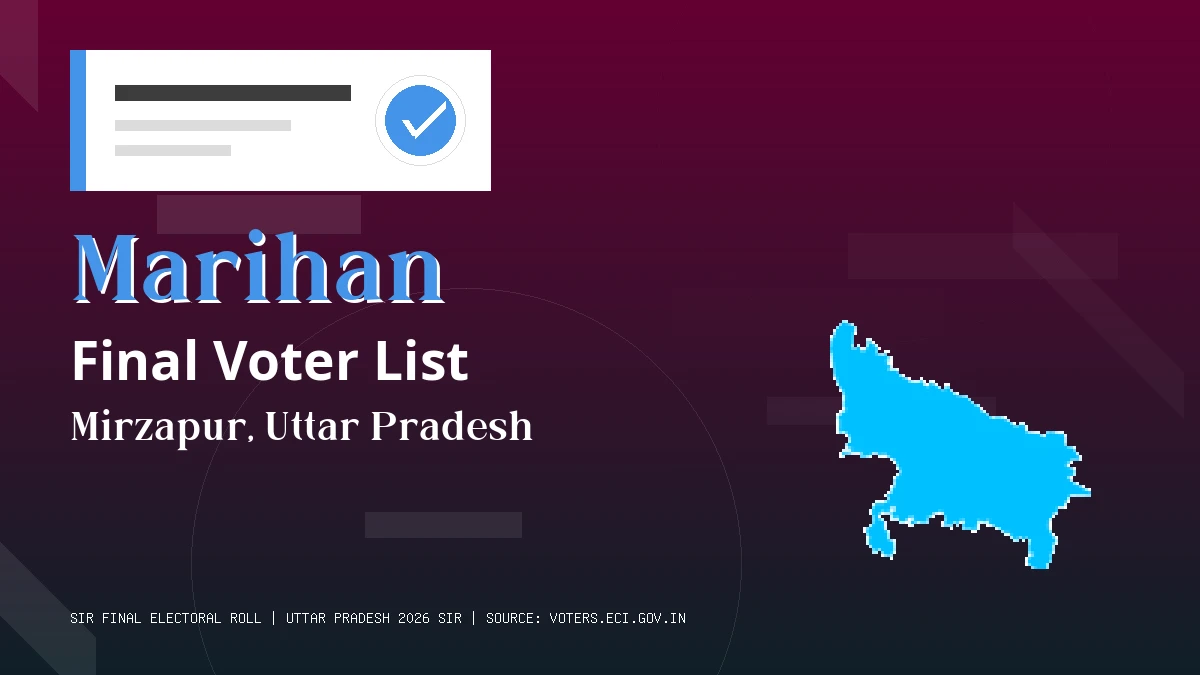Marihan Final Voter List Uttar Pradesh
