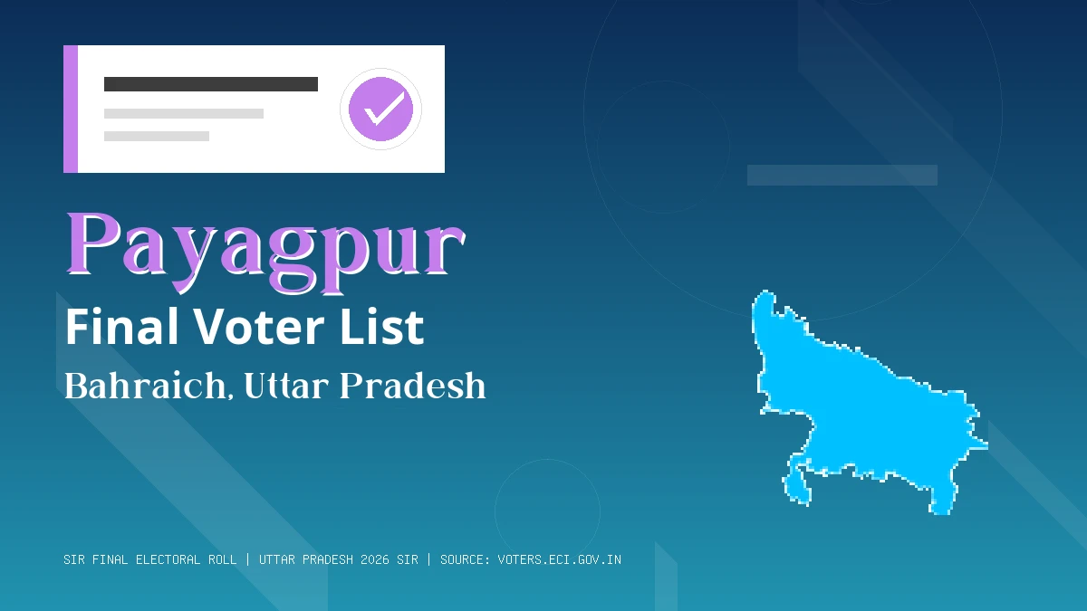 Payagpur Final Voter List Uttar Pradesh
