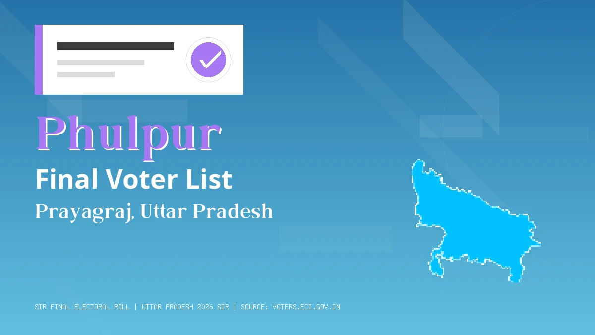 Phulpur Final Voter List Uttar Pradesh